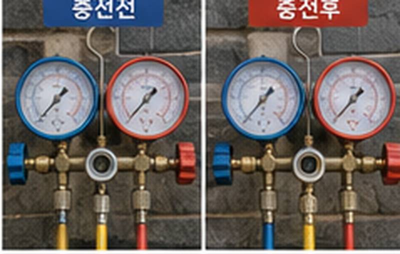 안양시 호계동 작업 전후 체크