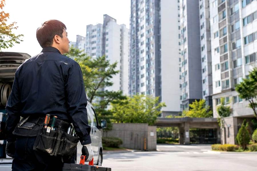 포항시 필름시공 포항 노후 마감재 교체 원인 확인 사례