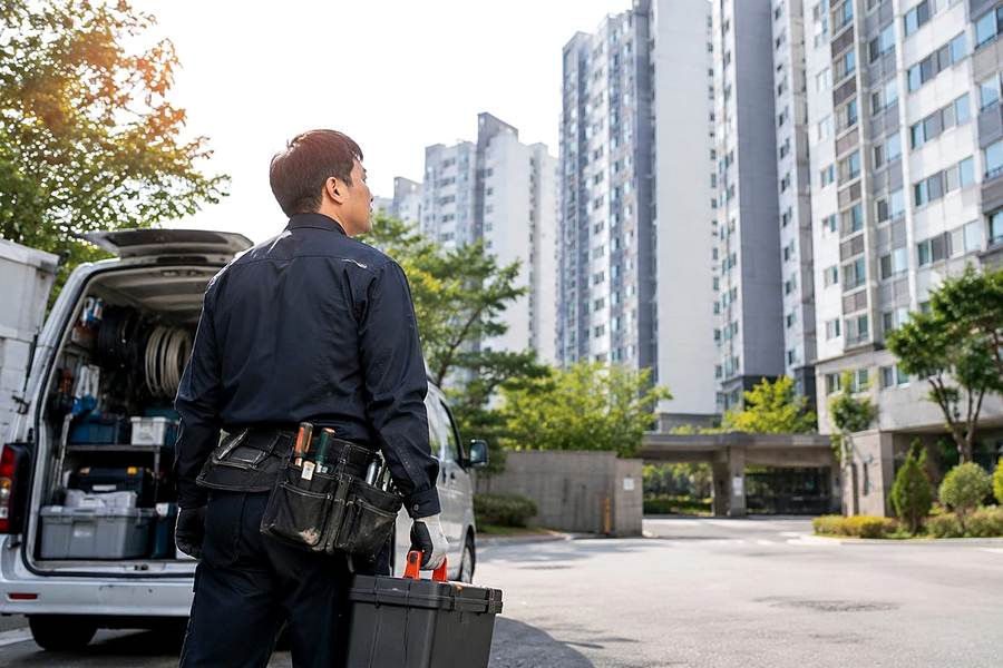 군포시 도마교동 콘센트교체 진행 과정